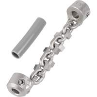 Chaîne de nettoyage de tuyaux de 1-1/4" - 1-1/2" pour c&acirc;ble de serpent &agrave; chaîne de 1/4" Distribution Jean Lapalme