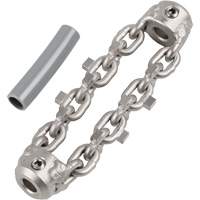 Chaîne de nettoyage de tuyaux de 2" pour c&acirc;ble de serpent &agrave; chaîne de 1/4" Distribution Jean Lapalme