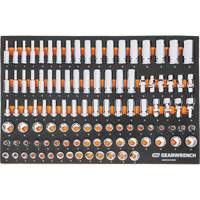 MEGAMOD Metric Mechanics Tool Set in Modular Foam Trays with Rolling Cabinet, 358 Pieces Distribution Jean Lapalme