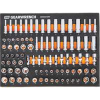 MEGAMOD Metric Mechanics Tool Set in Modular Foam Trays with Rolling Cabinet, 358 Pieces Distribution Jean Lapalme