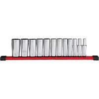 12-Point Deep Well SAE Socket Set, 12 Pcs, 3/8" Drive Size, Deep Distribution Jean Lapalme