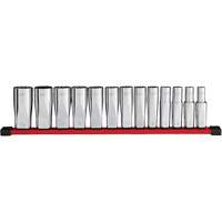 Jeu de douilles profondes SAE &agrave; 12 pans, 13 Mcx, Prise de 1/2", Profond Distribution Jean Lapalme