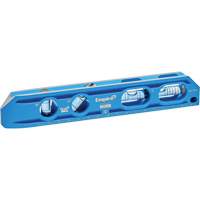 TRUE BLUE&reg; Die Cast Torpedo Level, 8" L, Aluminum, 4 Vials, Magnetic Distribution Jean Lapalme