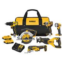 Ensemble de six outils &agrave; moteur sans balai V20, Lithium-ion, 20 V Distribution Jean Lapalme