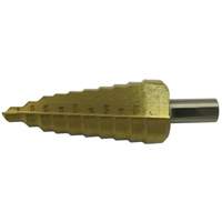 JET-KUT&reg; Super Premium 11-Step Step Drill, 1/4" - 1-3/8" , 7/8"/1"/1/4"/1-3/8"/1-1/8"/1-1/4"/13/16"/25/64"/35/64"/11/16"/1-7/32" Increments, High Speed Steel Distribution Jean Lapalme