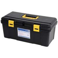 Coffre &agrave; outils portatif en plastique JPTB-22, 22" la x 10-1/4" p x 9-1/2" h, Noir Distribution Jean Lapalme