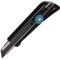 Couteau professionnel de 18 mm avec verrouillage &agrave; cliquet READYEDGE, Acier inoxydable, Robuste, Prise en Plastique Distribution Jean Lapalme