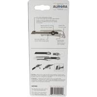 Couteau professionnel de 18 mm avec verrouillage &agrave; cliquet READYEDGE, Acier inoxydable, Robuste, Prise en Plastique Distribution Jean Lapalme