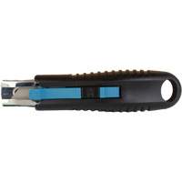 Couteau de s&eacute;curit&eacute; r&eacute;tractable standard READYEDGE, Acier inoxydable, Prise en Caoutchouc Distribution Jean Lapalme