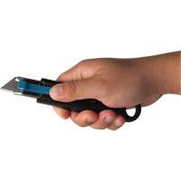 Couteau de s&eacute;curit&eacute; r&eacute;tractable standard READYEDGE, Acier inoxydable, Prise en Caoutchouc Distribution Jean Lapalme
