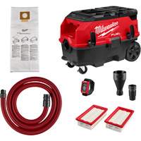 Extracteur de poussi&egrave;re &agrave; deux batteries M18 FUEL de 9 gallons, compatible avec PACKOUT avec trousse VACLINK, 27-3/4" x 19" Distribution Jean Lapalme