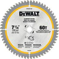 Lame circulaire en acier avec pointes en carbure de tungst&egrave;ne, 7-1/4", 60 dents, Pour Non ferre Distribution Jean Lapalme