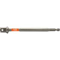 Impactech&reg; Impact Socket Adapter, 1/4" Drive Size, 1/2" Male Size, 6" L Distribution Jean Lapalme