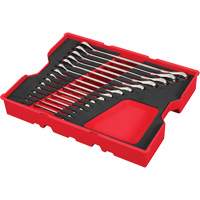 Jeu de cl&eacute;s SAE avec organisateur pour tiroirs PACKOUT, Combinaison &agrave; cliquet, 15 morceaux, Imp&eacute;rial Distribution Jean Lapalme