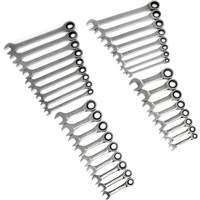 72-Tooth 12 Point Standard & Stubby Wrench Set, Ratcheting Combination, 34 Pieces, Imperial and Metric Distribution Jean Lapalme