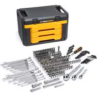 Jeu d'outils pour m&eacute;canicien dans boîte de rangement &agrave; trois tiroirs Distribution Jean Lapalme