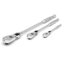 1/4", 3/8" & 1/2" Drive 90-Tooth Locking  Teardrop Ratchet Set Distribution Jean Lapalme
