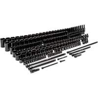 Jeu de douilles maîtresses SAE/m&eacute;triques &agrave; 6 pans, 209 Mcx, Chocs, Profond Distribution Jean Lapalme