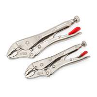 Curved Jaw Locking Pliers with Wire Cutter Set, 2 Pieces Distribution Jean Lapalme