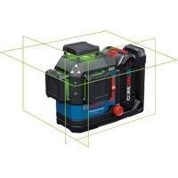 Laser dalignement/nivellement 360 connect&eacute; &agrave; faisceau vert &agrave; trois points Distribution Jean Lapalme