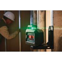 Laser &agrave; lignes crois&eacute;es 360° auto-nivelant &agrave; faisceau vert Distribution Jean Lapalme