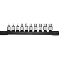 Jeu de douilles &agrave; embouts m&eacute;triques profil bas, Hexagonale, Prise 1/4", 10 mr Distribution Jean Lapalme
