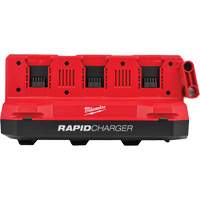 M18 Six Bay Daisy Chain Rapid Charger w/ PACKOUT Compatibility, 18 V, Lithium-Ion Distribution Jean Lapalme
