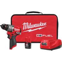 M12 FUEL Brushless Cordless Hammer Drill Kit with Battery & Charger, Lithium-Ion, 12 V, 1/2" Chuck Distribution Jean Lapalme