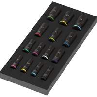 Foam Insert Zyklop B Impaktor Deep Socket Set 1, 15 Pcs, Impact, 3/8" Drive Size, Deep Distribution Jean Lapalme