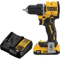 ATOMIC COMPACT SERIES Brushless Cordless Drill/Driver Kit, Lithium-Ion, 20 V, 1/2" Chuck Distribution Jean Lapalme