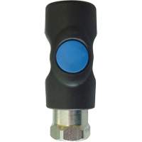 Raccord industriel rapide TOPQUIK S1, Composite en polyester/Acier inoxydable, 1/4", NPT femelle, 174 PSI Distribution Jean Lapalme