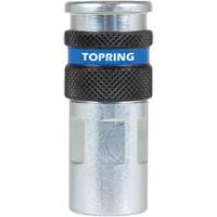 Raccord industriel rapide QUIKSILVER 2, Acier zingu&eacute;, 1/4", NPT femelle, 362 PSI Distribution Jean Lapalme