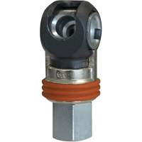 Raccord industriel rapide basculant TOPQUIK SC, Acier nickel&eacute;, 3/8", NPT femelle, 360 PSI Distribution Jean Lapalme