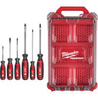 Ensemble de tournevis &agrave; prise coussin&eacute;e avec organisateur compact &agrave; profil bas PACKOUT, 6 m Distribution Jean Lapalme