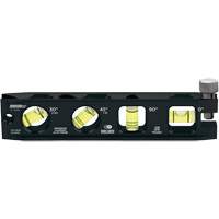 Billet Torpedo Level, 6" L, Aluminum, 4 Vials, Magnetic Distribution Jean Lapalme