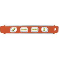 Reinforced Torpedo Level, 12" L, Aluminum, 4 Vials, Magnetic Distribution Jean Lapalme