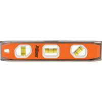 Torpedo Level with GripTight V-Groove, 10" L, Aluminum, 3 Vials, Magnetic Distribution Jean Lapalme