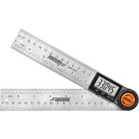 Localisateur d'angle num&eacute;rique et r&egrave;gle, 7" lo, Acier inoxydable, Graduations de 1/32" Distribution Jean Lapalme