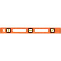 Niveau pour entrepreneurs Structo-Cast&reg; orange, Poutre en I, 2' lo, 3, Non magn&eacute;tique Distribution Jean Lapalme