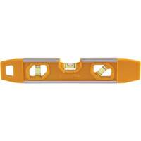 V-Groove Top-Read Torpedo Level, 9" L, Aluminum, 3 Vials, Magnetic Distribution Jean Lapalme