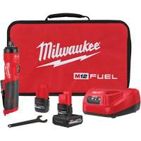 FUEL Straight Die Grinder Kit, 1/4" Collet, 12 V, Lithium-Ion Distribution Jean Lapalme