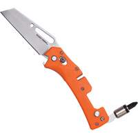 Electrician's Pocket Knife with Driver, 2-99/100" Blade, Stainless Steel Blade, Plastic Handle Distribution Jean Lapalme