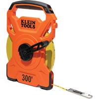 Open Reel Tape Measure with Single Hook and Carabiner, 1/2" x 300', 1/10" Graduations Distribution Jean Lapalme