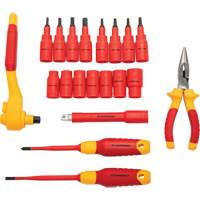3/8" Drive VDE Insulated Tool Set, 1000 V, 20 Pcs Distribution Jean Lapalme