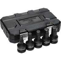 SAE Impact Bit Socket Set with Blow Mold Case, Hex, 3/4" Drive, 5 Pcs Distribution Jean Lapalme