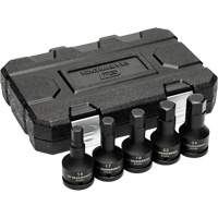 Metric Impact Bit Socket Set with Blow Mold Case, Hex, 3/4" Drive, 5 Pcs Distribution Jean Lapalme