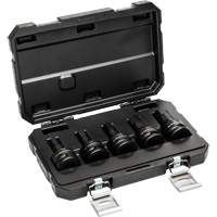 Metric Impact Bit Socket Set with Blow Mold Case, Hex, 3/4" Drive, 5 Pcs Distribution Jean Lapalme
