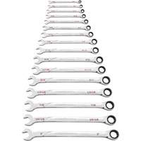 120XP Universal Spline XL SAE Wrench Set, Ratcheting Combination, 16 Pieces, Imperial Distribution Jean Lapalme