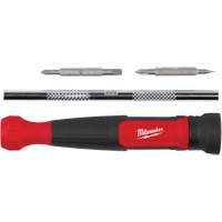 Tournevis de pr&eacute;cision 4-en-1 &agrave; embouts multiples avec porte-embout de 1/4", 5-3/4" lo, Prise Coussin&eacute;e Distribution Jean Lapalme