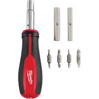 Tournevis multibits &agrave; entraînement magn&eacute;tique 1/4" et 3/8" 11 en 1, 8" lo, Prise Coussin&eacute;e Distribution Jean Lapalme